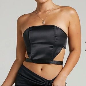 Lioness Soho Black Tube Top NWT Sz XS